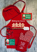 Load image into Gallery viewer, ORDER COMPLETE SET (Mrs Claus Spatula Set with Apron and Hat!)