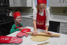 Load image into Gallery viewer, &quot;Baking for Santa&quot; Apron and Baker&#39;s Hat
