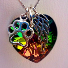 Load image into Gallery viewer, Rainbow Bridge Pet Loss Necklace
