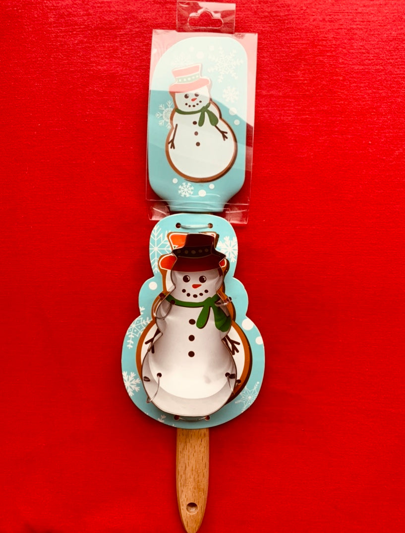 Snowman Spatula with Cookie Cutter!